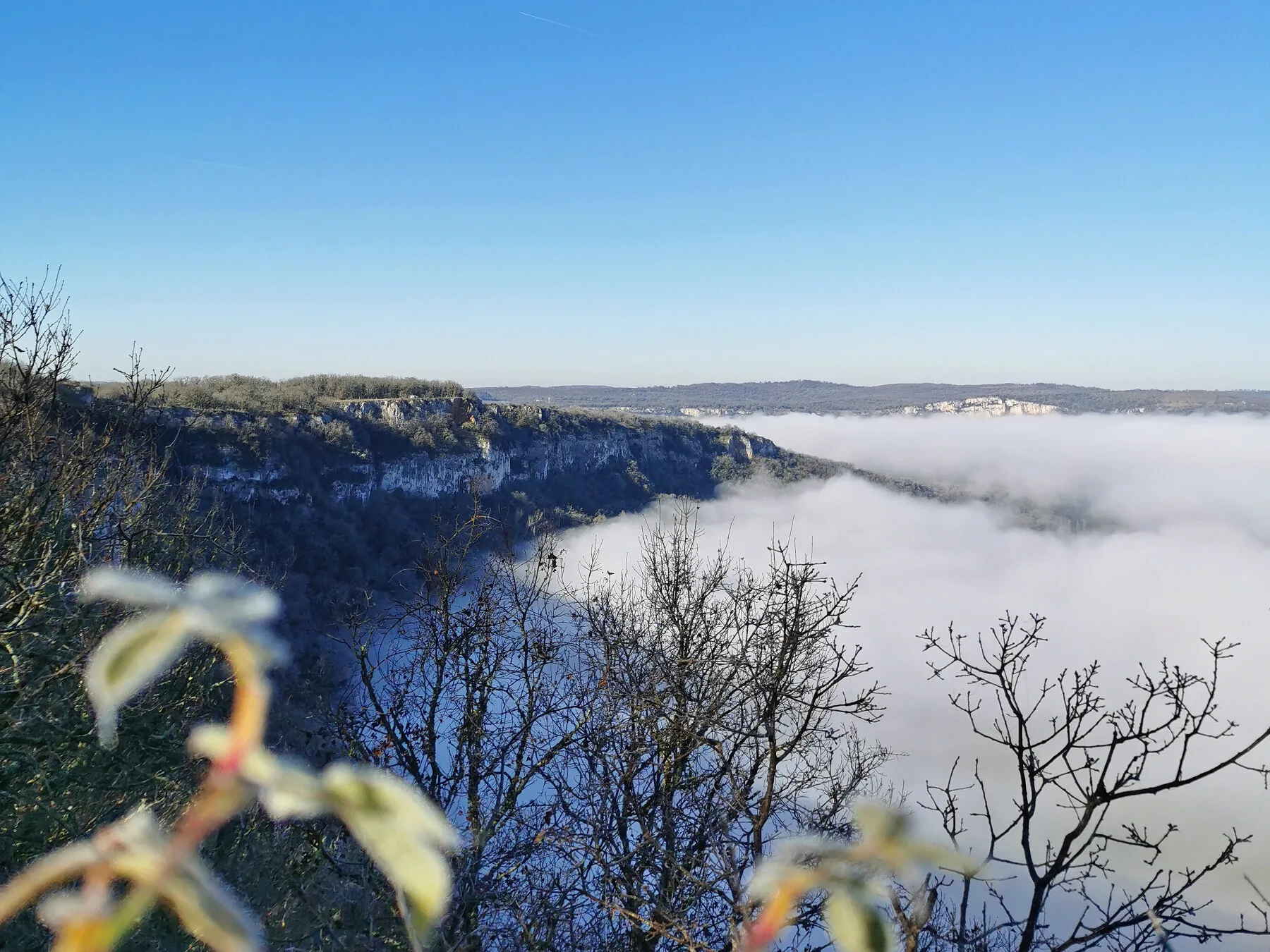 Saut de la Mounine en hiver